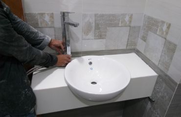 LAVABO TRẮNG SỨ